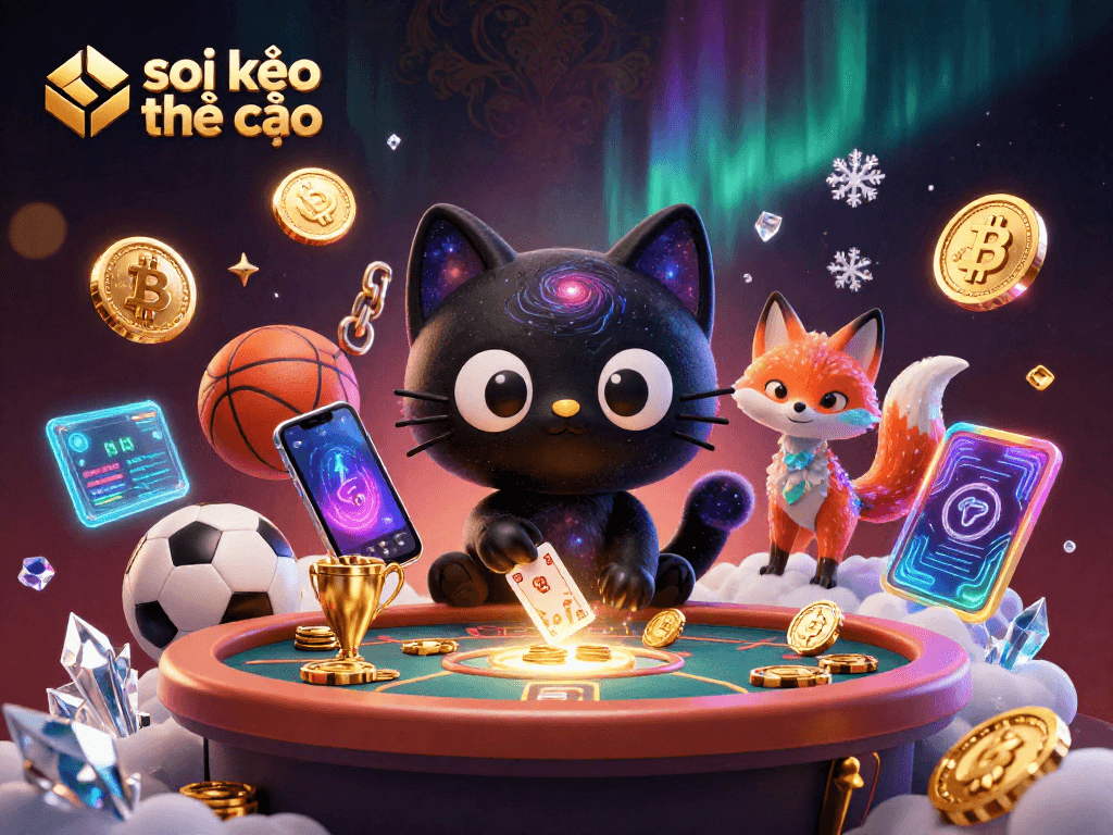 Engage in thrilling betting action with soi kèo nhà cái at a cosmic sports casino.