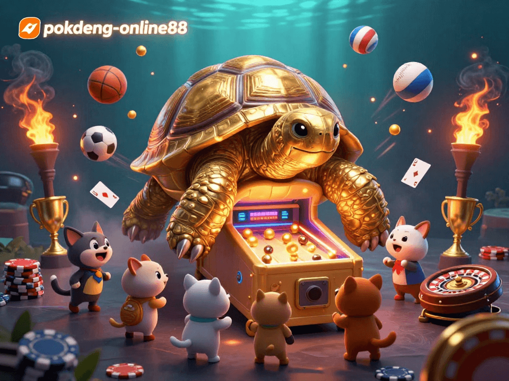 Experience the excitement of pokdeng-online88 with dynamic casino action and playful characters.