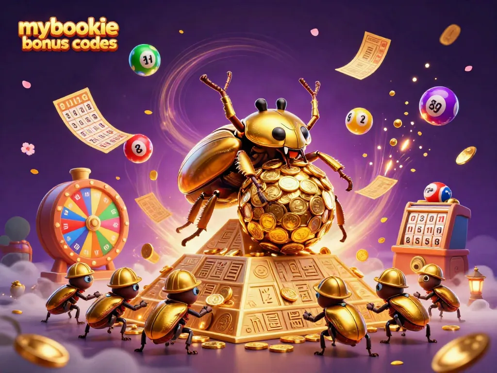 Experience winning moments with mybookie bonus codes, as golden beetles navigate casino fun.
