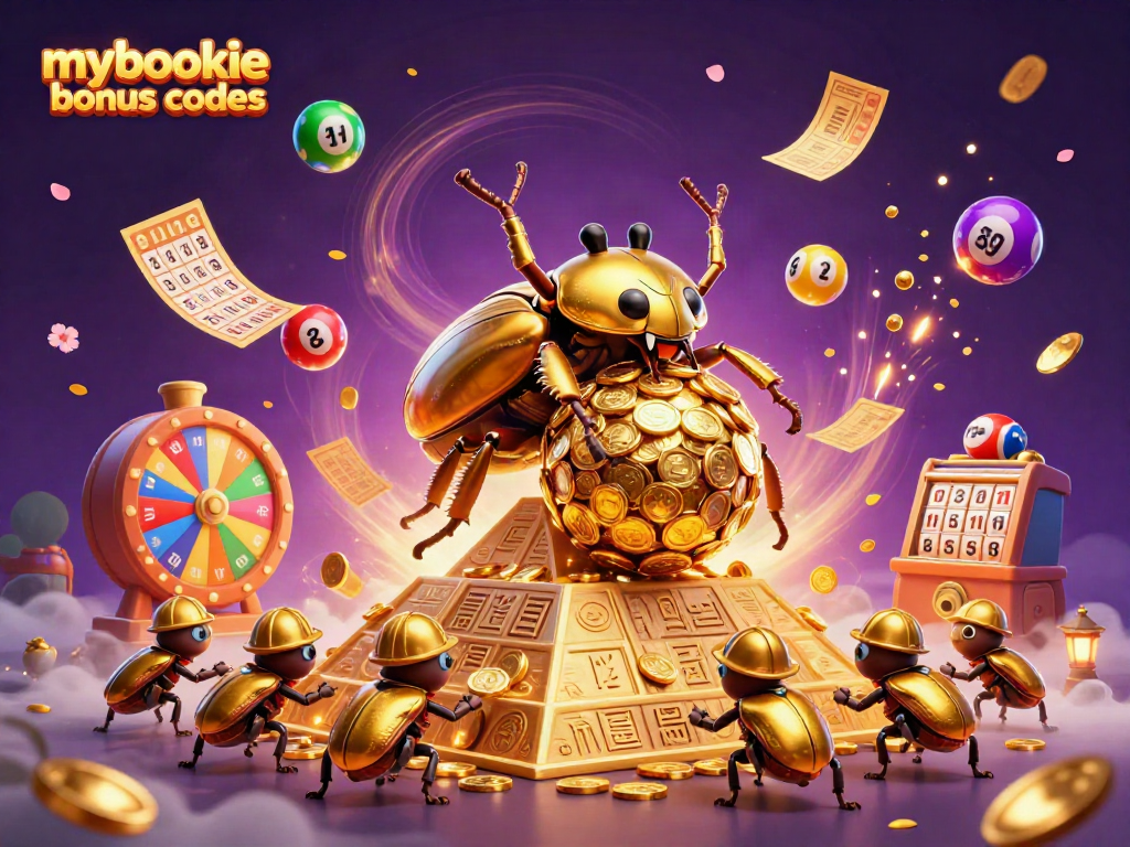 Experience winning moments with mybookie bonus codes, as golden beetles navigate casino fun.