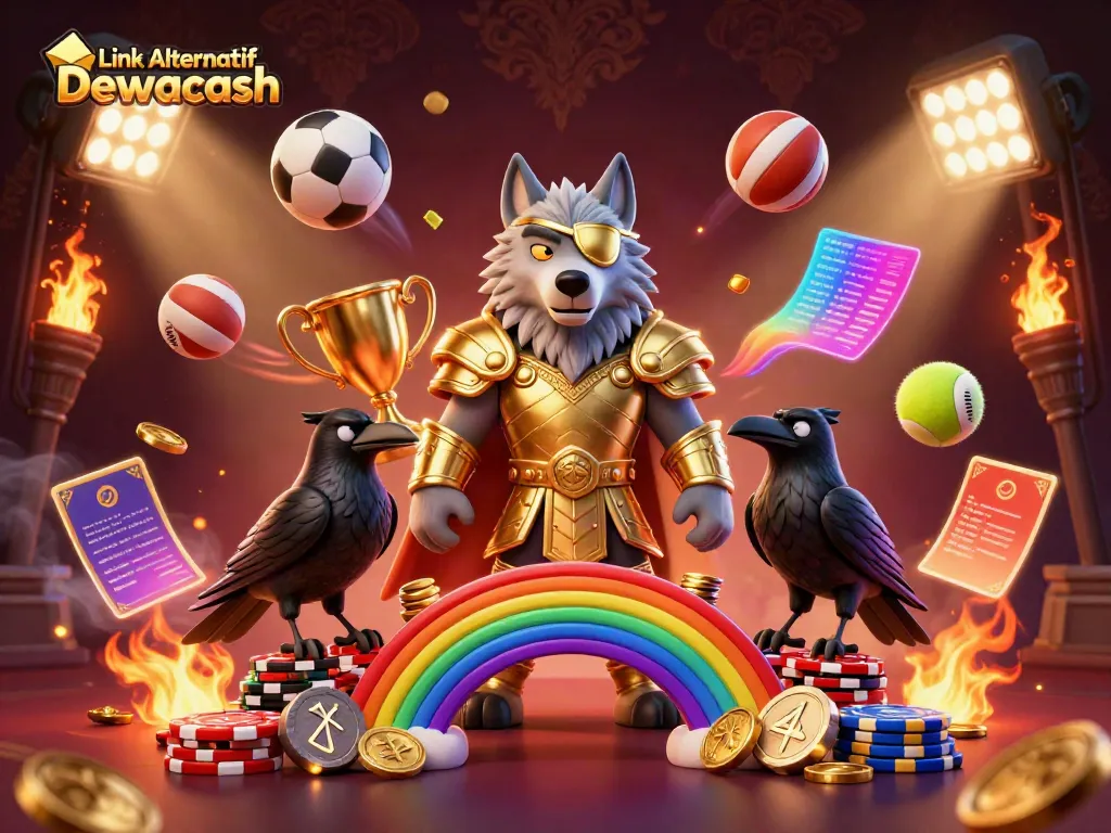 Engage with Link Alternatif Dewacash featuring a Norse-inspired scene filled with thrilling sports betting elements.