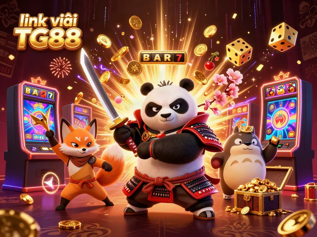 Engage with exciting gaming action at link vào TG88 with vibrant casino elements and dynamic characters.