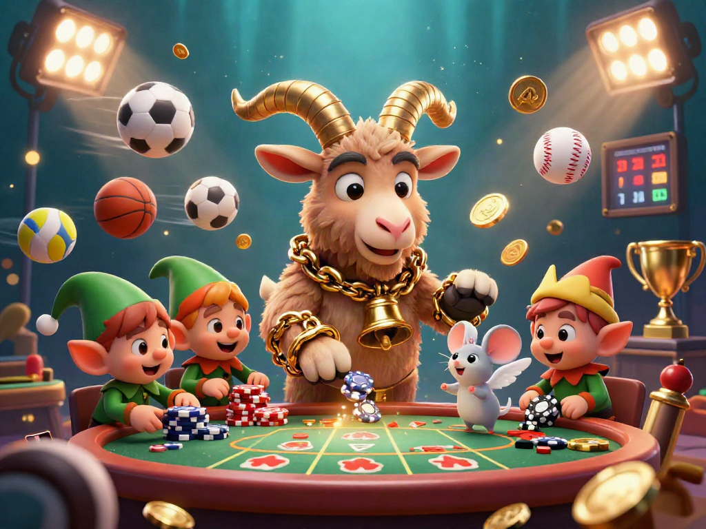 Experience the action of the Bovada bonus code with fun characters stealing poker chips in a dynamic casino scene.