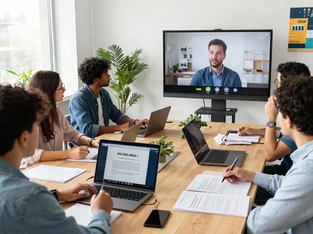 Engaged participants in ISO 9001 Lead Auditor Course virtual training, enhancing quality management skills