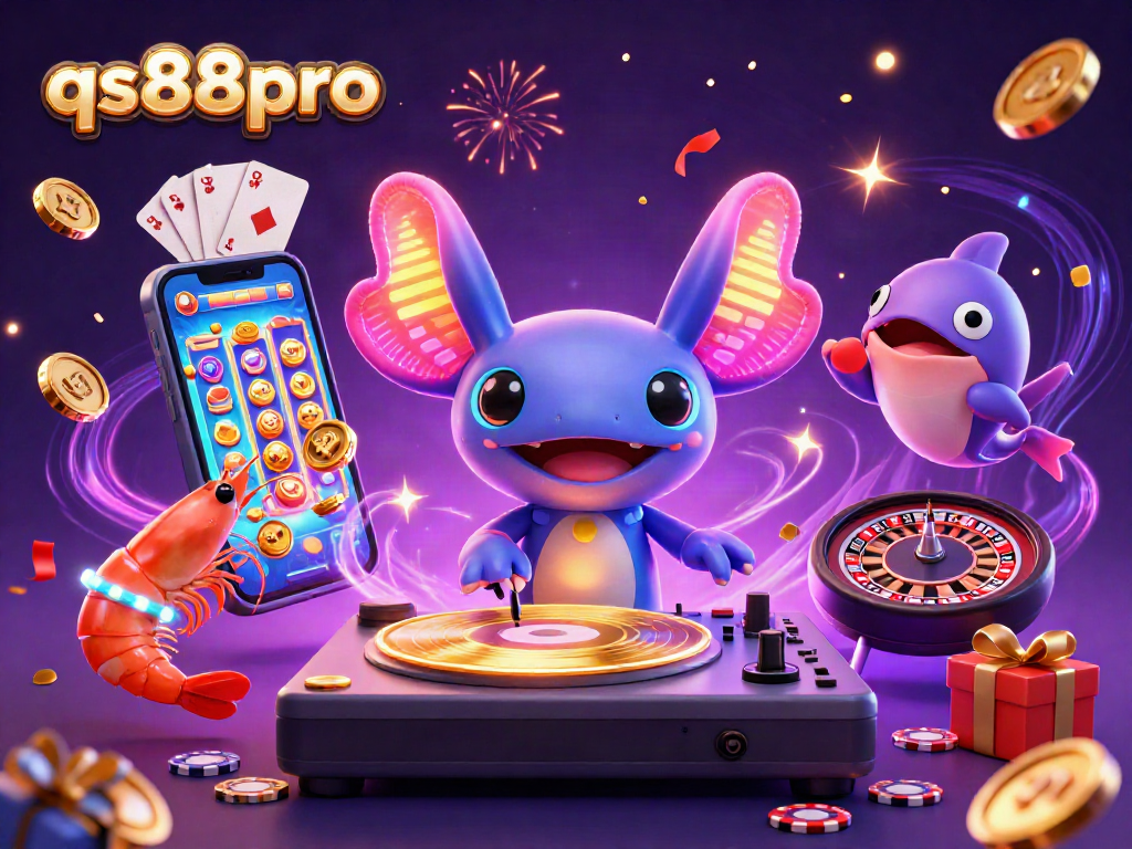 Experience thrilling gameplay at qs88pro with vibrant axolotl DJ and underwater slot games.