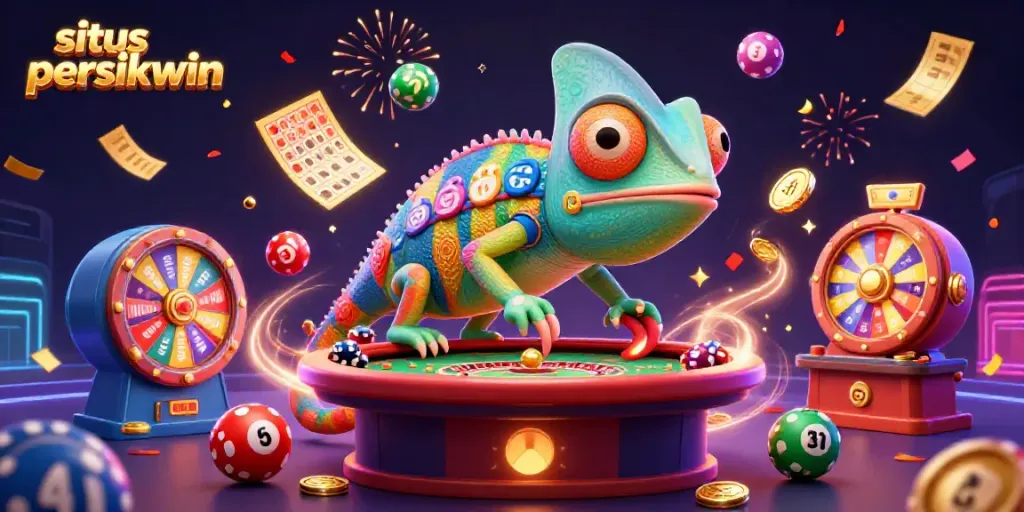 Mainkan situs persikwin dengan keberuntungan chameleon yang mengubah warna poker chip.