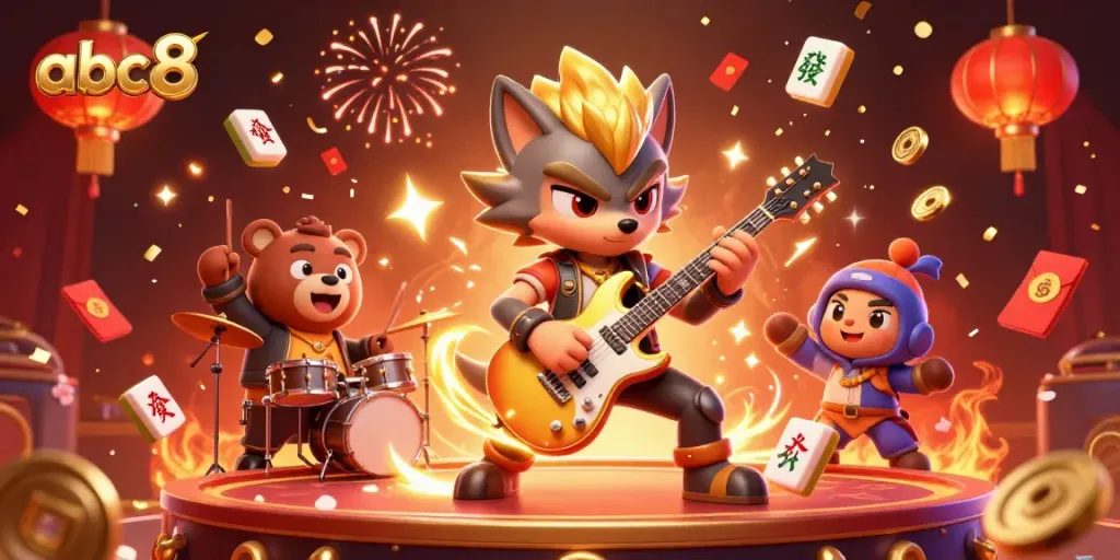 Engage in vibrant casino fun with the abc8 rock star wolf showcasing live entertainment.