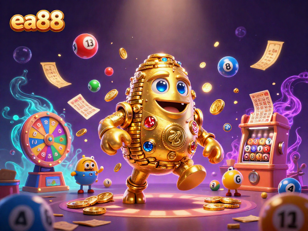 Win with ea88 and immerse in a vibrant sea of dynamic lottery elements and golden treasures.