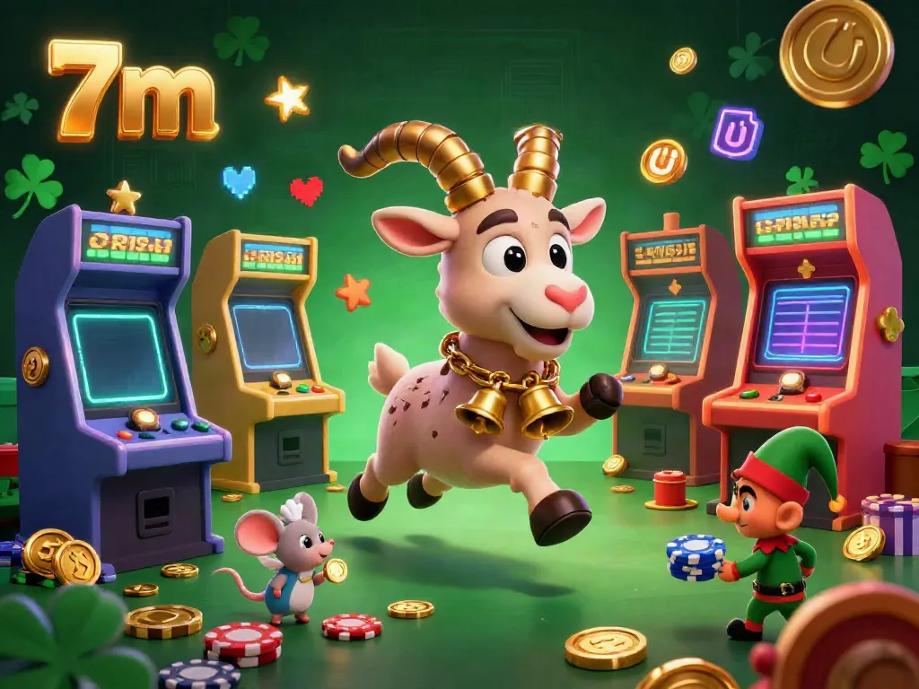 Experience the thrill at 7m's festive casino with Krampus, angel mouse, and gremlins stealing chips.