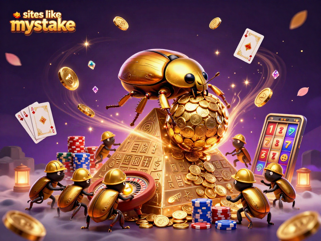 Experience exhilarating wins at sites like mystake with a vibrant casino fantasy scene.