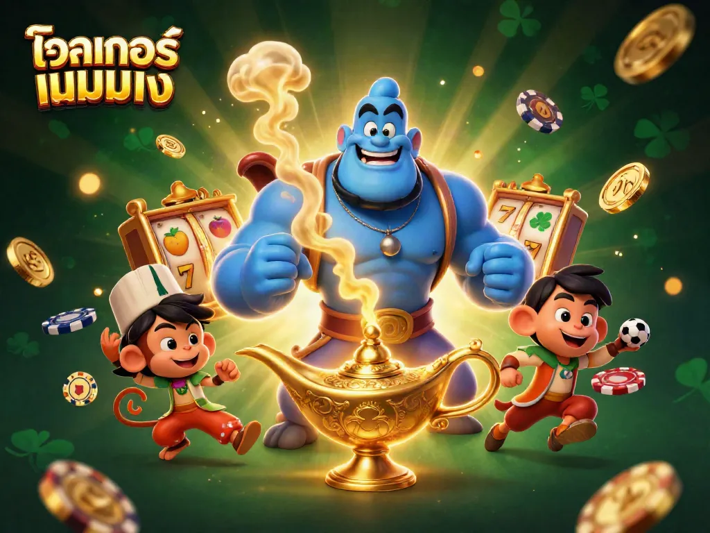 โจ๊กเกอร์เกมมิ่ง มาพร้อมกับเครื่องสล็อตและเหรียญทองมากมายในภาพ 3D สุดล้ำ