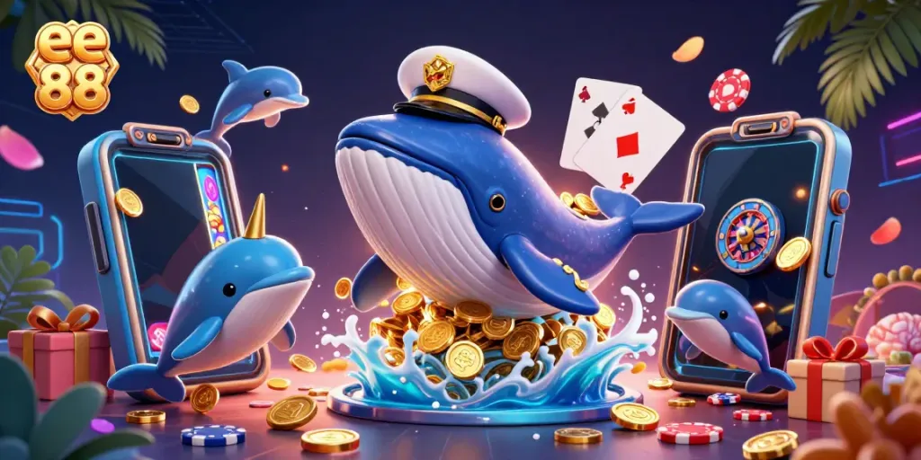 Experience fun gaming at ee 88 with vibrant 3D visuals showcasing engaging slot games and dynamic characters.