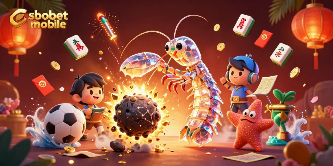 Experience sbobet mobile betting with vibrant sports elements and a dynamic 3D design.