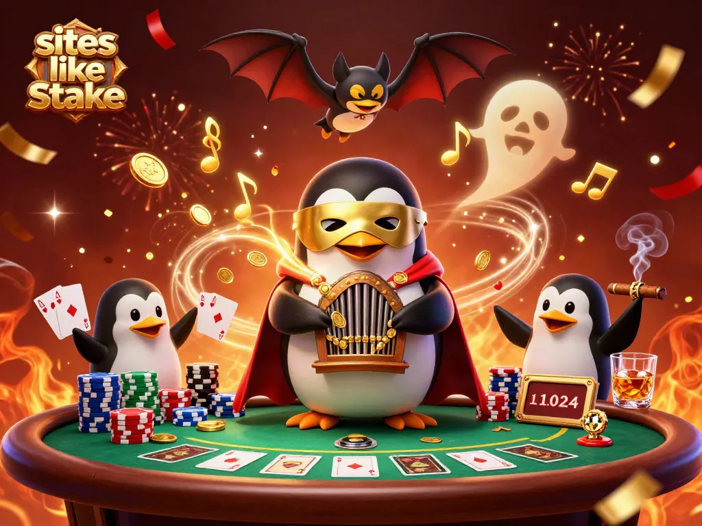 Experience exciting gameplay with sites like stake casinos featuring a charming penguin organist and poker elements.