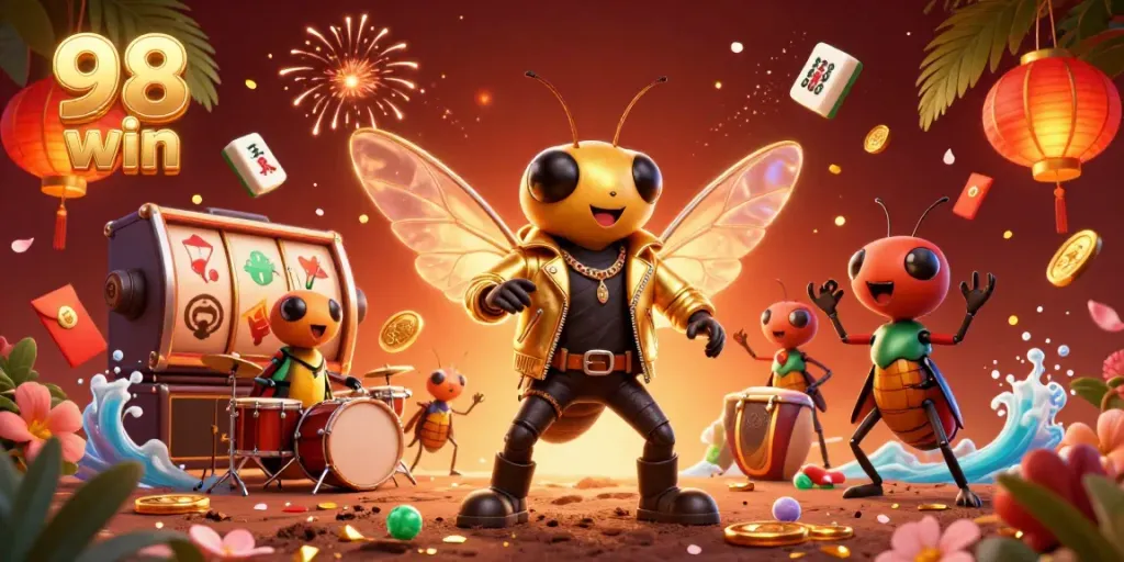 Experience thrilling gameplay at 98 win with vibrant slot reels and electrifying performances.