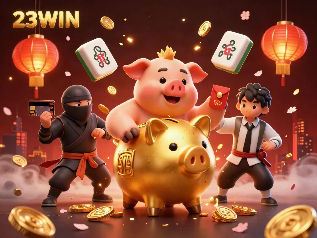Experience thrilling gameplay excitement at 23WIN with dynamic casino elements and vibrant characters.